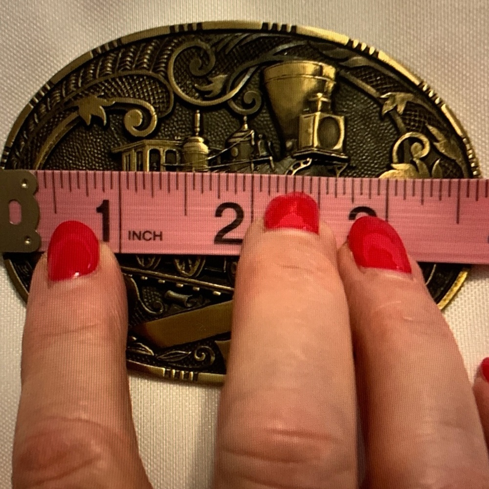 Award Design Medals Vintage Locomotive Belt Buckle - Picture 4 of 10